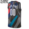 NBA Brooklyn Nets Trikot Personalisierung Nike 2023-24 City Edition Schwarz Swingman - Kinder